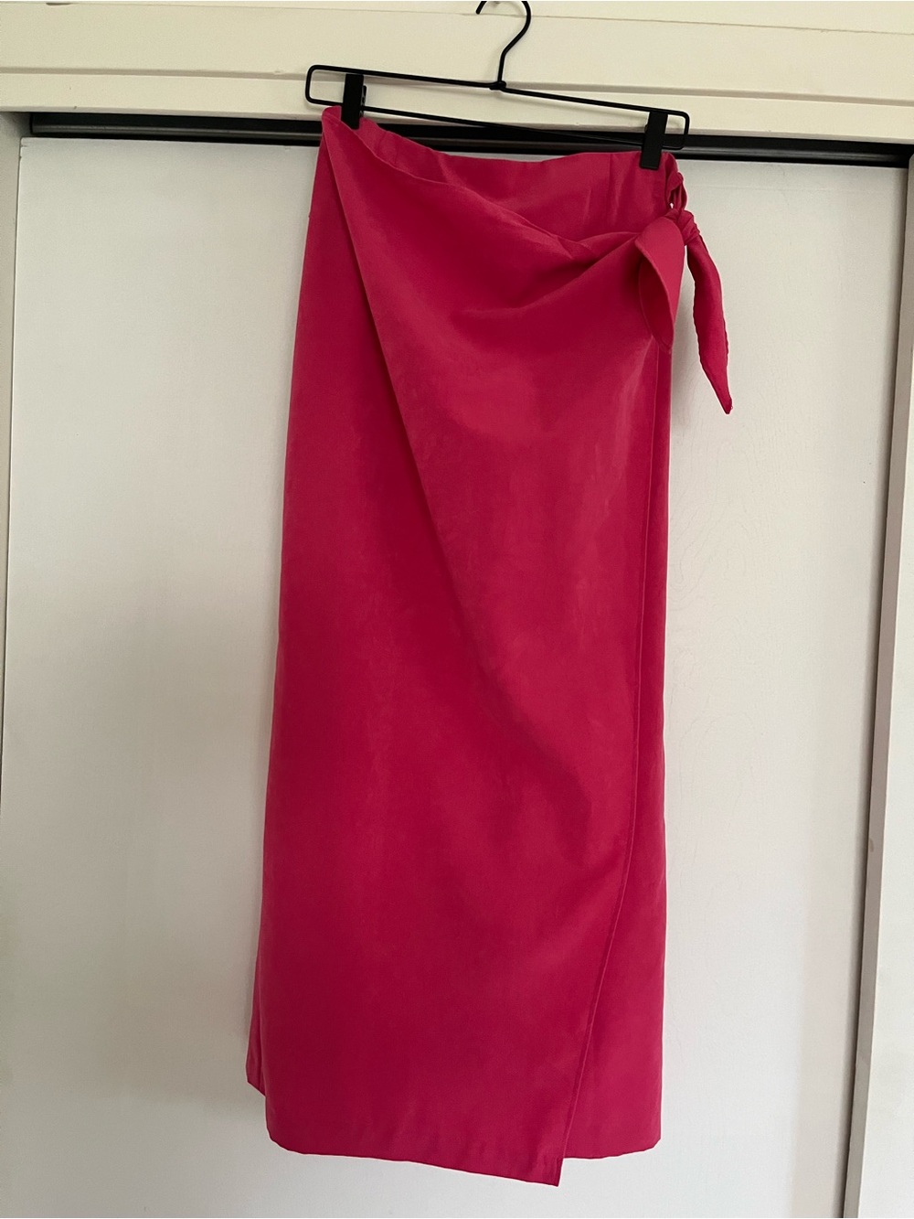 VTG Passports Pink Wrap Maxi Skirt, made in USA
